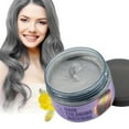 thumbnail image 1 of EZGO Hair Color Wax Nice Temporary Easy to Rinse Out Hair Coloring Mud Dye Cream, Light Gray, 1 of 6