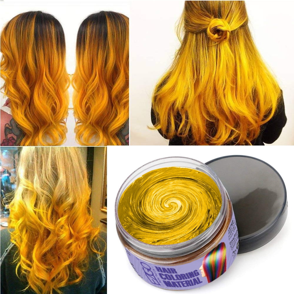 EZGO Hair Color Wax Temporary Hair Coloring Styling Cream Mud Dye