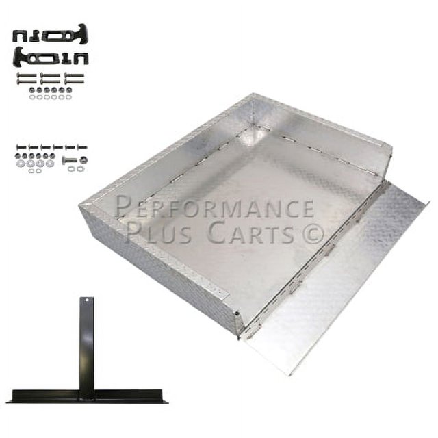 EZGO Marathon Golf Cart Aluminum Diamond Plate Utility Cargo Box with