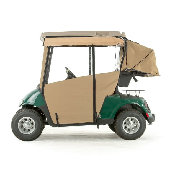 EZGO RXV Golf Cart PRO-TOURING Sunbrella Track Enclosure - Linen