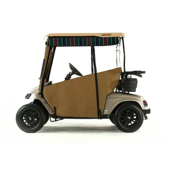 EZGO TXT Golf Cart PRO-TOURING Sunbrella Track Enclosure - Cocoa