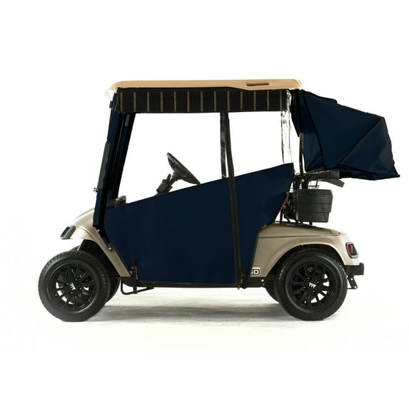 EZGO TXT Golf Cart PRO-TOURING Sunbrella Track Enclosure - Navy