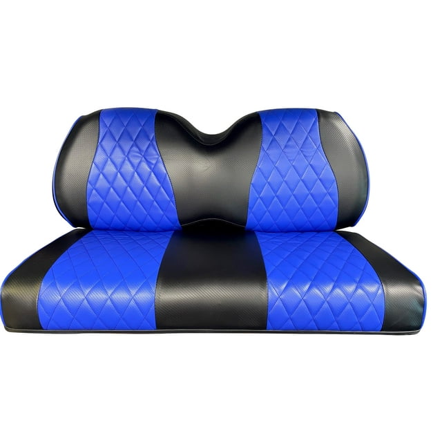 EZGO TXT/RXV & Club Car DS Front & Rear Seat Covers Diamond Stitching ROYAL BLUE