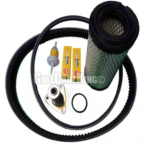 EZGO TXT/ST 350 Gas Golf Cart Tune Up Kit (96+) w/ Oil Filter Drive/Starter Belt