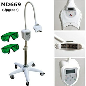 EZGO Upgraded Dental Mobile Teeth Whitening Machine MD669 LED Light Bleaching Lamp System 3 Color