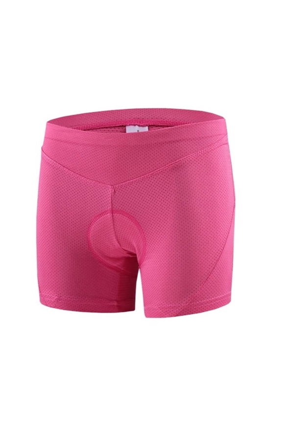 Women Small Cycling Bike Shorts Silicone Gel Padded Breathable Bicycle Underwear Short, Pink