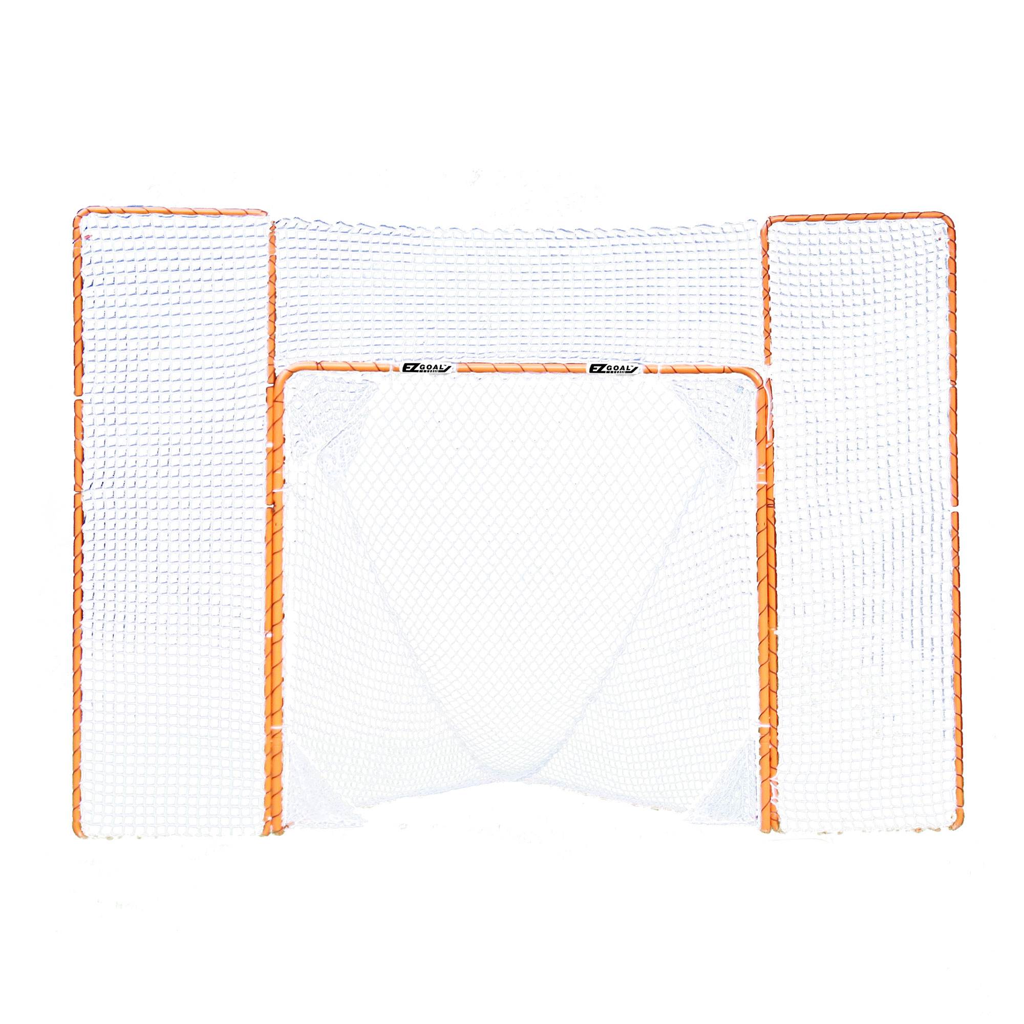 EZGoal Portable Folding Lacrosse Practice Goal with Backstop and