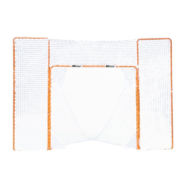 EZGoal Portable Folding Lacrosse Practice Goal with Backstop and
