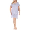 thumbnail image 1 of EZI Nightgowns for Women - Soft & Breathable Satin Night Gowns for Adult Women - Medium to Plus Size Womens Sleep Shirts - Knee-Length Nightgown, 1 of 7