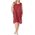 thumbnail image 1 of EZI Nightgowns for Women - Soft & Breathable Satin Night Gowns for Adult Women - Medium to Plus Size Womens Sleep Shirts - Knee-Length Nightgown, 1 of 7