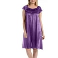 thumbnail image 1 of EZI Nightgowns for Women - Soft & Breathable Satin Night Gowns for Adult Women - Medium to Plus Size Womens Sleep Shirts - Knee-Length Nightgown, 1 of 9