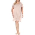 thumbnail image 1 of EZI Nightgowns for Women - Soft & Breathable Satin Night Gowns for Adult Women - Medium to Plus Size Womens Sleep Shirts - Knee-Length Nightgown, 1 of 7