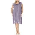 thumbnail image 1 of Ezi Satin Nightgowns for Women - Soft & Breathable Knee-Length Night Gowns - Adult Womens Nightgown M - Plus Size,2X,Lavender, 1 of 6