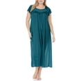 thumbnail image 1 of EZI Nightgowns for Women - Soft & Breathable Satin Night Gowns for Adult Women - Medium to Plus Size Womens Sleep Shirts - Long Mid-Length Nightgown, 1 of 9