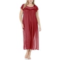 thumbnail image 1 of EZI Nightgowns for Women - Soft & Breathable Satin Night Gowns for Adult Women - Medium to Plus Size Womens Sleep Shirts - Long Mid-Length Nightgown, 1 of 9