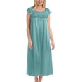 thumbnail image 1 of EZI Nightgowns for Women - Soft & Breathable Satin Night Gowns for Adult Women - Medium to Plus Size Womens Sleep Shirts - Long Mid-Length Nightgown, 1 of 6