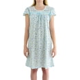 thumbnail image 1 of EZI Women's Cap Sleeve Floral Nightgown, 1 of 5