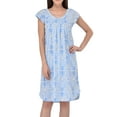 thumbnail image 1 of EZI Women's Cotton-rich Short Sleeve Nightgown, 1 of 7