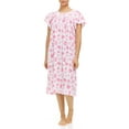thumbnail image 1 of EZI Women's Plus Cotton-Rich Short Sleeve Darling Nightgown, 1 of 6