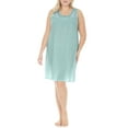 thumbnail image 1 of EZI Women's Plus Cotton-rich Sleeveless Nightgown, 1 of 7