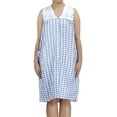 thumbnail image 1 of EZI Women's Plus Duster7 Sleeveless Cotton-rich House Dress, 1 of 9