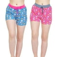 thumbnail image 1 of EZI Womens Pajama Sleep Lounge Drawstring Shorts 2-Pack, 1 of 7