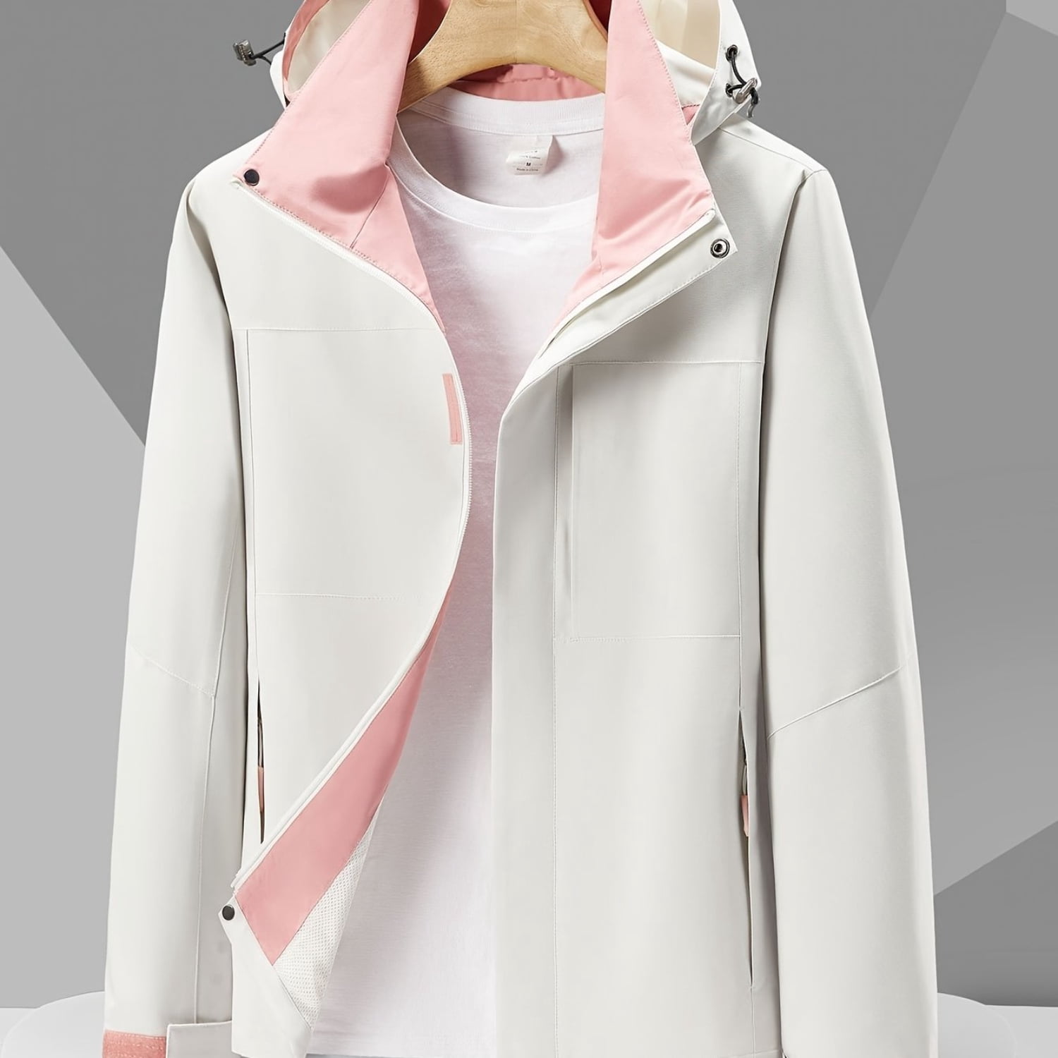 EZKZUN Waterproof Bomber Jacket for Women Windproof Breathable and