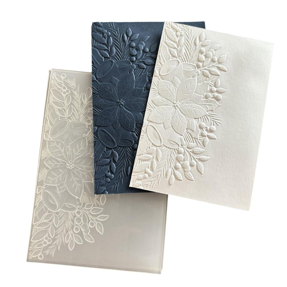 EZLIFE 3D Textured Tree Plastic Embossing Folder for Card Making ...