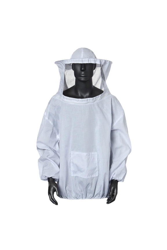 Beekeeping Suit Clothes with Hat and Net Anti-bee Suit Farming Cover D4F6