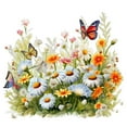 thumbnail image 1 of EZLIFE Butterfly Flower Toilet Seat Stickers Toilet Lid Decals Diy Removable Sticker `λ E6F0, 1 of 1