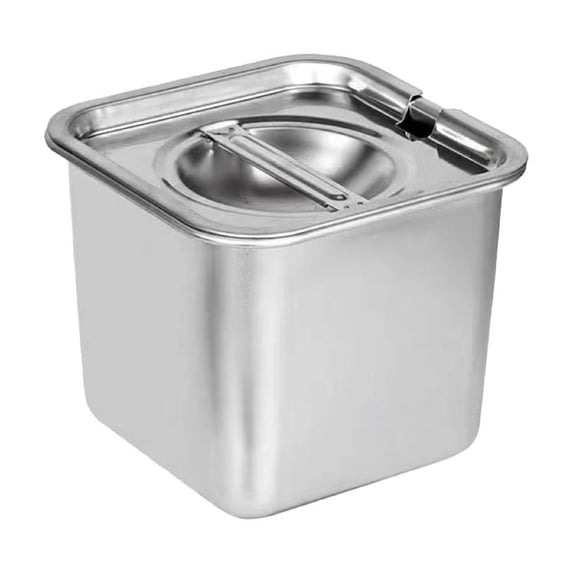 EZLIFE Square Stainless Steel Seasoning Box Condiment Storage Jar Kitchen Organize U3C6