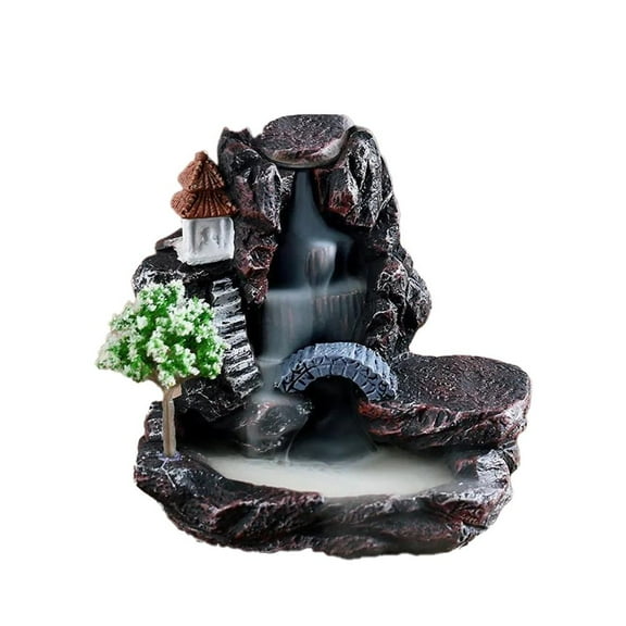 Waterfall Incense Holder Censer Incense Cone Holder Backflow Incense Burner✨s J8X8