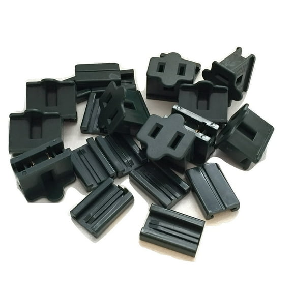 EZLS 10 Pack Green Female Inline SPT-1 Zip Plug, Vampire Plug, Gilbert Plug