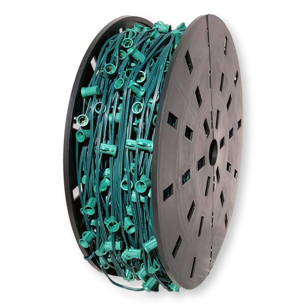 EZLS C7 Spool of Light Socket Strands, Green Strand, SPT-1, 1000 ...