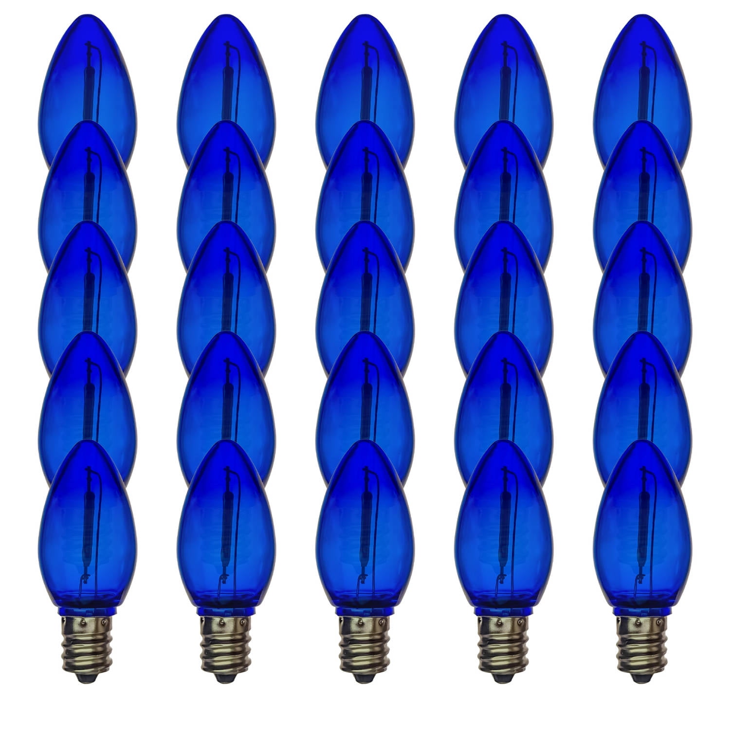 EZLS Dark Blue LED Replacement Bulbs, Colored Filament, Shatterproof ...