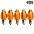 thumbnail image 1 of EZLS Orange Transparent C7 LED Replacement Bulb, 5 Pack, 1 of 1