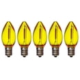 thumbnail image 1 of EZLS Yellow LED Replacement Bulbs, Colored Filament, Shatterproof Lens, 5 Pack, 1 of 1