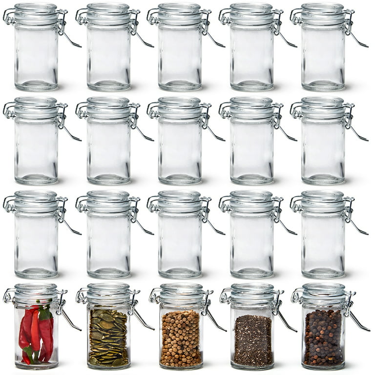 https://i5.walmartimages.com/seo/EZOWare-2-5oz-Airtight-Glass-Jars-with-Hinged-Clip-Lid-Set-of-20-Extra-Small-Decorative-Clear-Canister-Storage-Container-Bottles_fd0cbeee-d709-4839-812c-851931e67335.910152e16d0089e198cc8531d6afdd29.jpeg?odnHeight=768&odnWidth=768&odnBg=FFFFFF