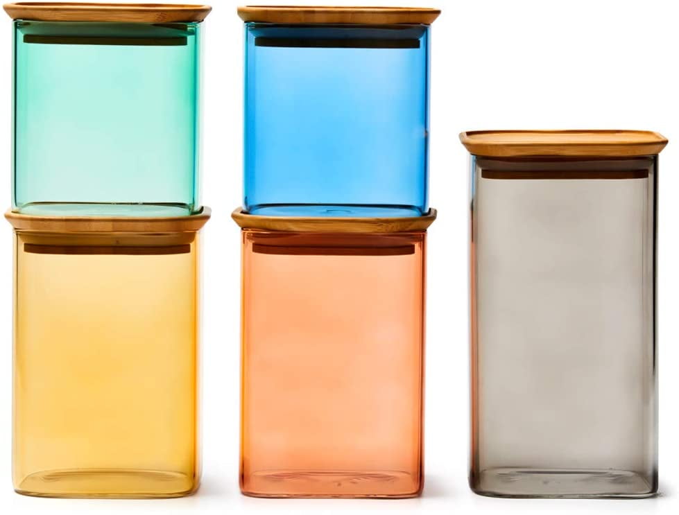 https://i5.walmartimages.com/seo/EZOWare-5-Piece-Colorful-Stackable-Glass-Jar-Set-Square-Air-Tight-Kitchen-Food-Storage-Canister-Lid-Candy-Cookie-Rice-Sugar-Flour-Pasta-Nuts-24oz-34o_24151a1c-de71-40ae-9cc2-f05251d19891.53b2171a48a2c4ce126724a8704b2617.jpeg