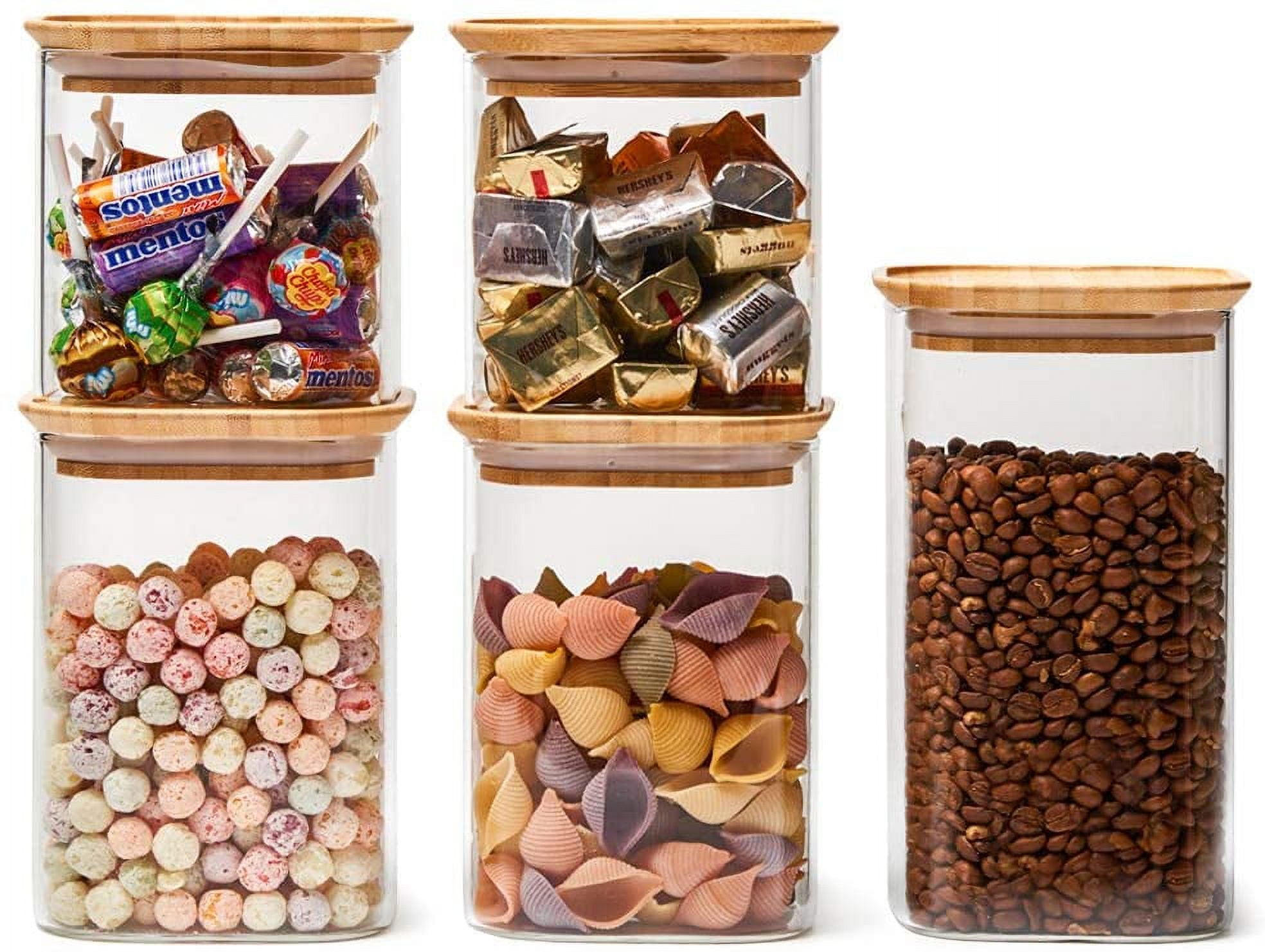 Home Kitchen Plastic Transparent Airtight Jar Cuisine Coffee Bean Candy  Organiseurs De Rangement Storage Container Cookie Box