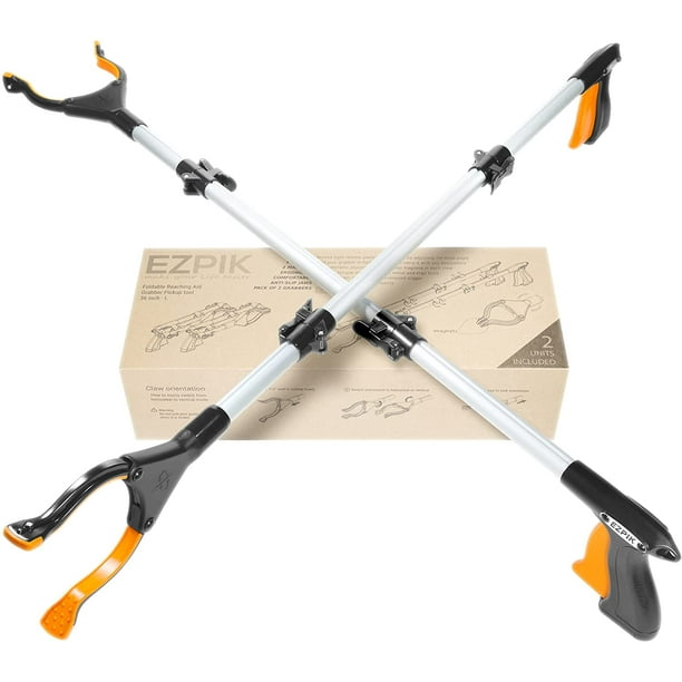 EZPIK 2 X 36 Grabber Reacher Tool, Grabbers for Elderly Grab It