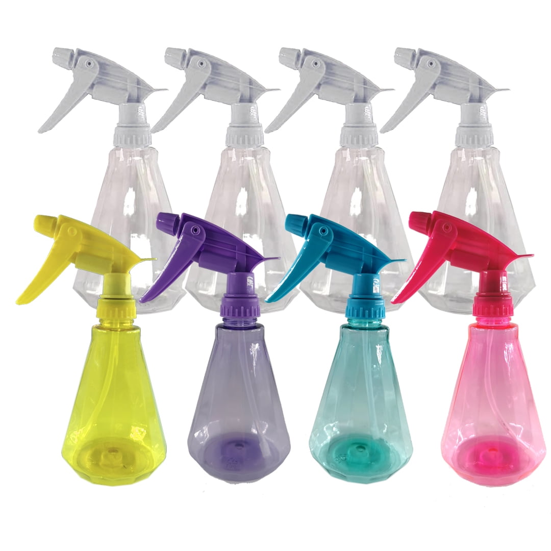 Cleaning: Spray Bottles Child-Sized See-Thru Colored & Clear with Trig