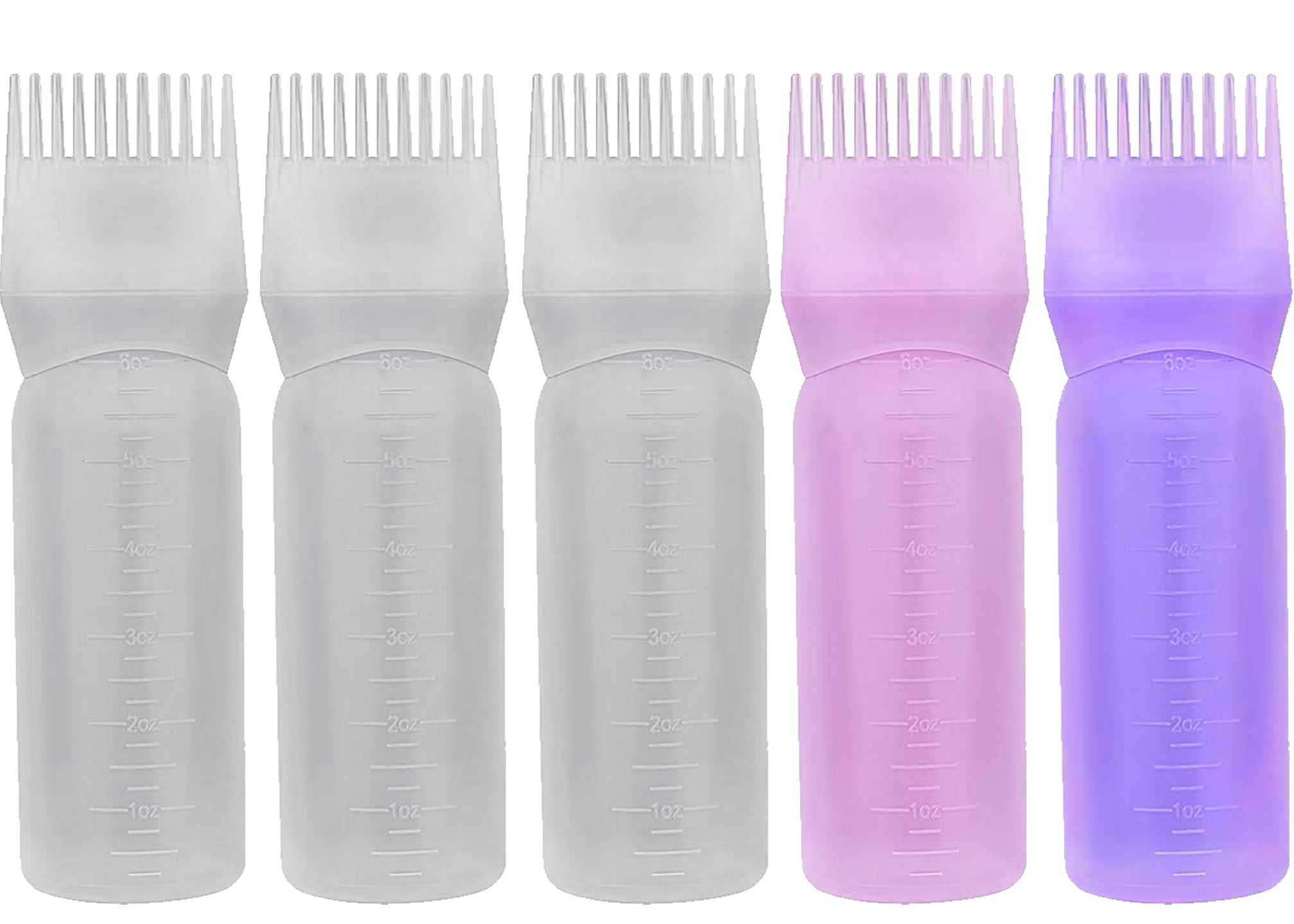  4pcs hair dye bottle comb bottle applicator dye