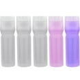 thumbnail image 1 of EZPRO USA Empty Hair Comb Applicator 7oz for All Purpose Squeeze Bottle, Pressurized Plastic Comb Color Applicator, Refillable, BPA Free, Hair Treatment, 200ml, Clear Pink Purple, Pack of 5, 1 of 8