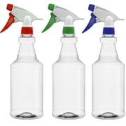 EZPRO USA Empty Plastic Spray Bottles Mix Color 32OZ 3pack