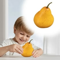 EZPXFCI 1 Pcs Artificial Pears Lifelike Fake Pears Simulation Fruits Model Photo Props for Home Kitchen Party Shop Table Centerpieces Display Festival Decor