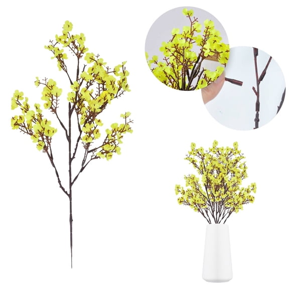 EZPXFCI 18.5 In Artificial Gypsophila Cherry Blossom Stems, Silk-Like Fade-Resistant, Ideal for Wedding Centerpieces, Living Room Table & Home Decor