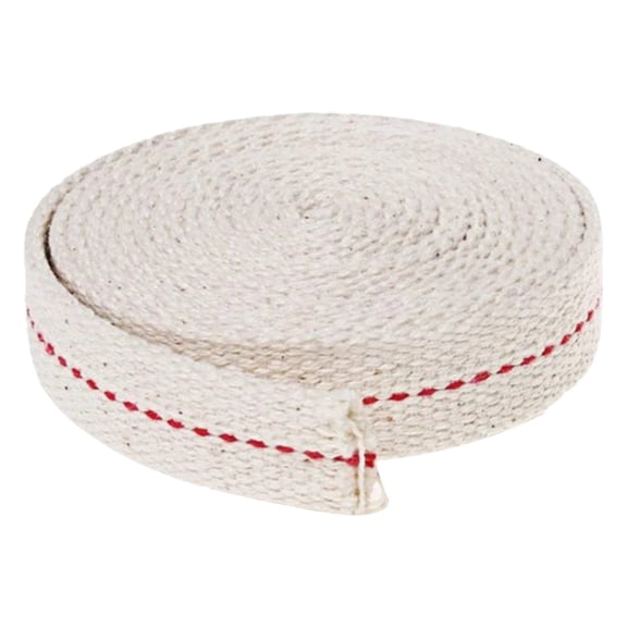 EZPXFCI 39.4 Inch Premium Cotton Oil Lamp Wick – Flat Red Stitch Wick for Paraffin, Kerosene Lanterns & Oil Lamps