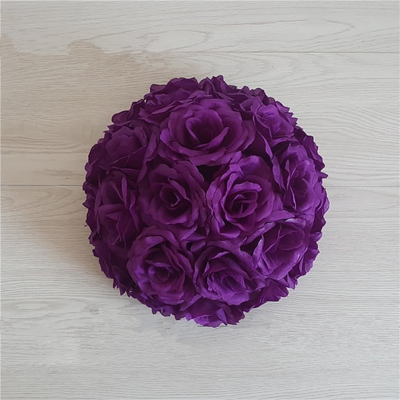 EZPXFCI 5.9 Inch Artificial Rose Satin Pomander Kissing Balls for Home Wall Wedding Party Ceremony Decoration
