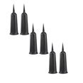 thumbnail image 1 of EZPXFCI 6 Pack Cemetery Vases,Memorial Floral Vases with Spikes,Grave Flower Holder Cones for Outdoor Use,Lawn Headstone Graveside Decoration,Fresh or Artificial Flowers,Black, 1 of 8
